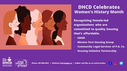 DHCD Celebrates Women’s History Month by Recognizing Women Who Are ...