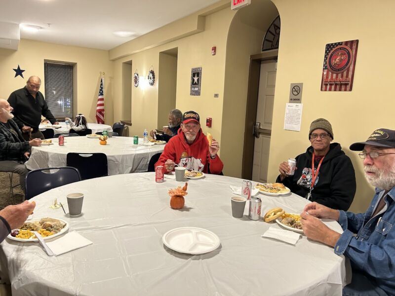 Image for the Tweet beginning: Thanksgiving came early for residents